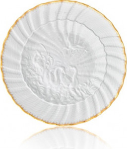 10645640 Meissen Набор тарелок обеденных 28см "Лебединый сервиз" (золотой кант), 6 шт Фарфор