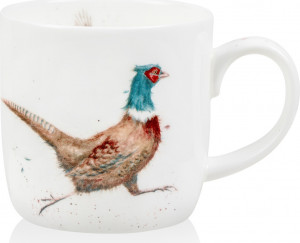 10566406 Royal Worcester Кружка Royal Worcester "Забавная фауна", "Властелин леса" (Фазан) 310мл Фарфор костяной