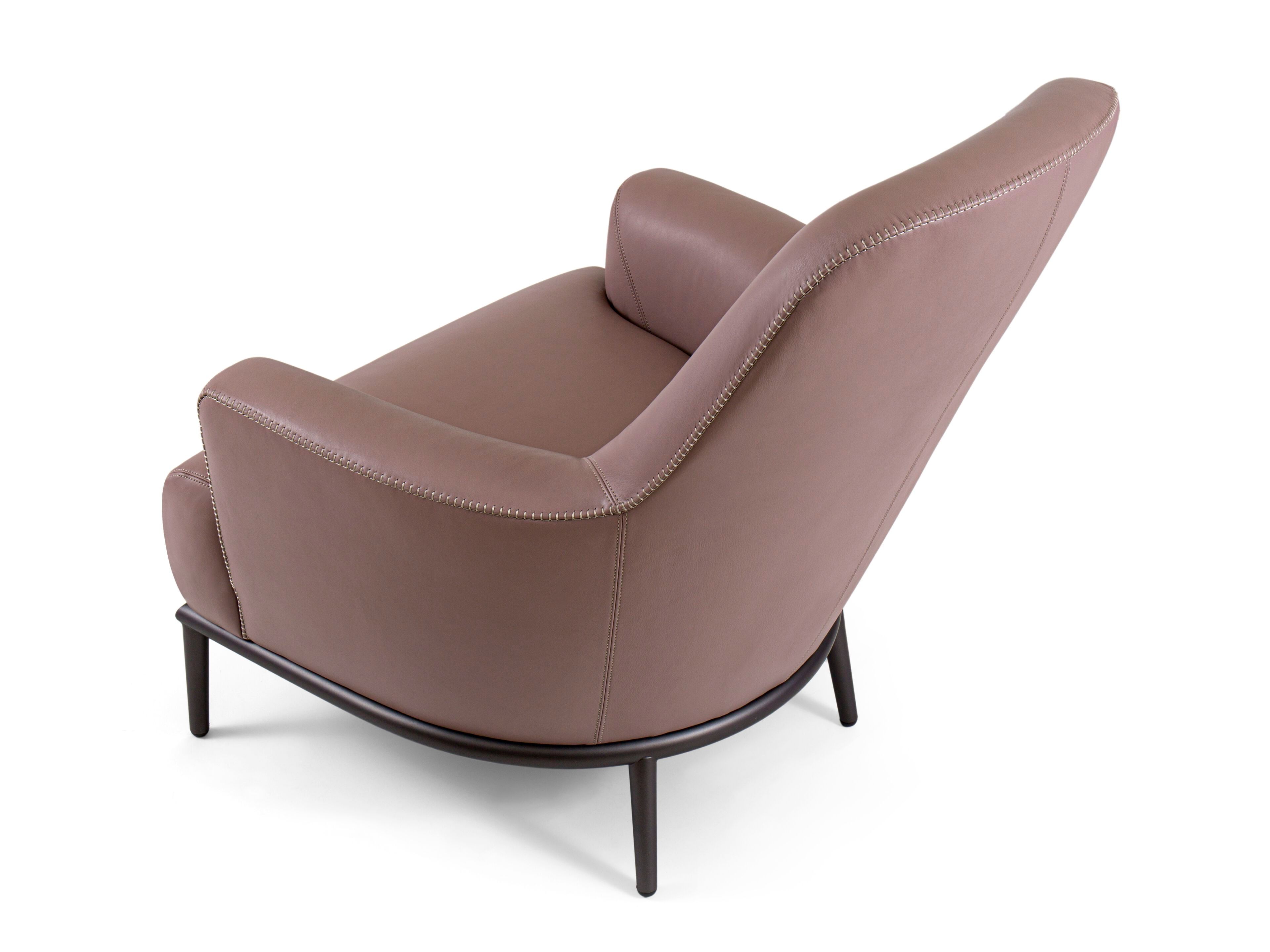 Кожаное кресло с подлокотниками Borzalino ESME ARCH-00138369 - Вид №4