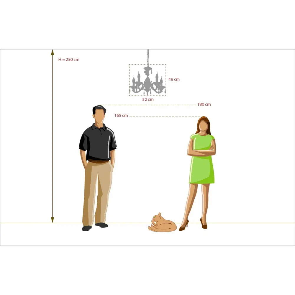 Люстра Аврора 5xE14x60 Вт, металл, цвет бронза MW-Light STLM-2125019 - Вид №15