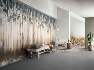 Напольное покрытие из керамогранита с эффектом ткани