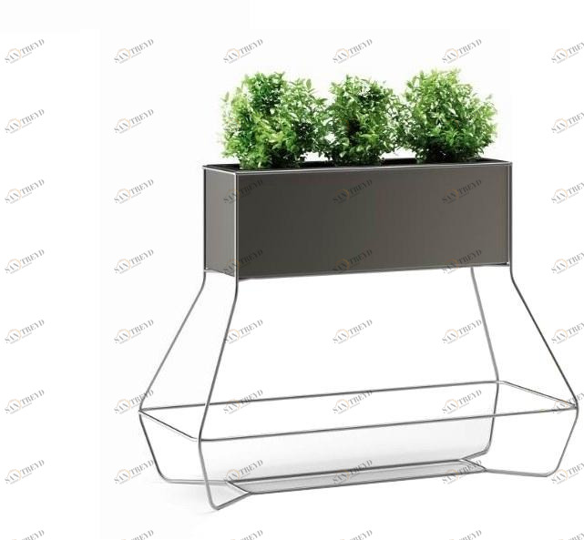 Plust Пластиковая кашпо с металлической структурой Halful sun-id-1414099