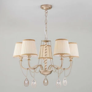 Подвесная люстра Eurosvet Enzo 60068/5 перламутровое золото EUROSVET ENZO 187548 Бежевый