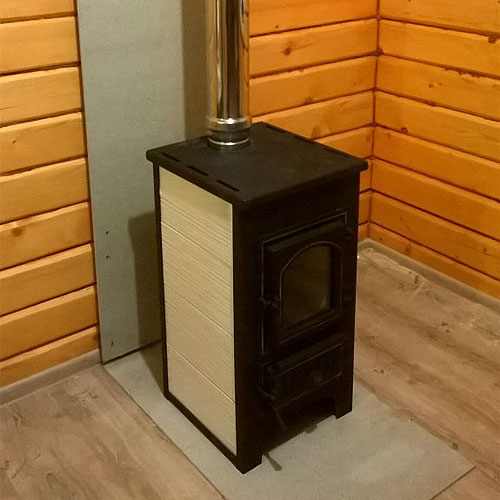 Печь-камин Везувий ПК-01 (270) (бежевый) 3837 - Вид №1