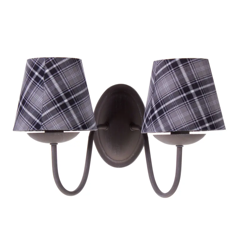 Бра Scotch 2xE14x40 Вт, металл/ткань, цвет серебро Arte Lamp STLM-2043718