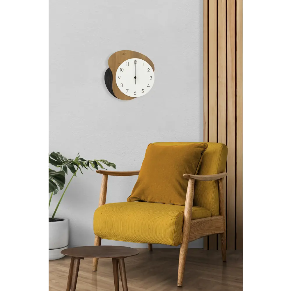 Часы настенные M407 фигурные МДФ цвет белый бесшумные ø38 см Santreyd STLM-2140429 - Вид №3