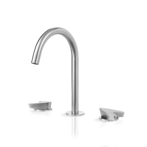 Смеситель на три отверстия для умывальника с изливом ARW202 linki