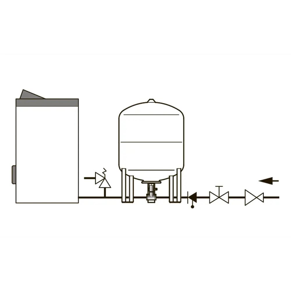 Расширительный бак для ГВС 35 л Flamco Airfix R 3/4" белый STLM-2201041 - Вид №1