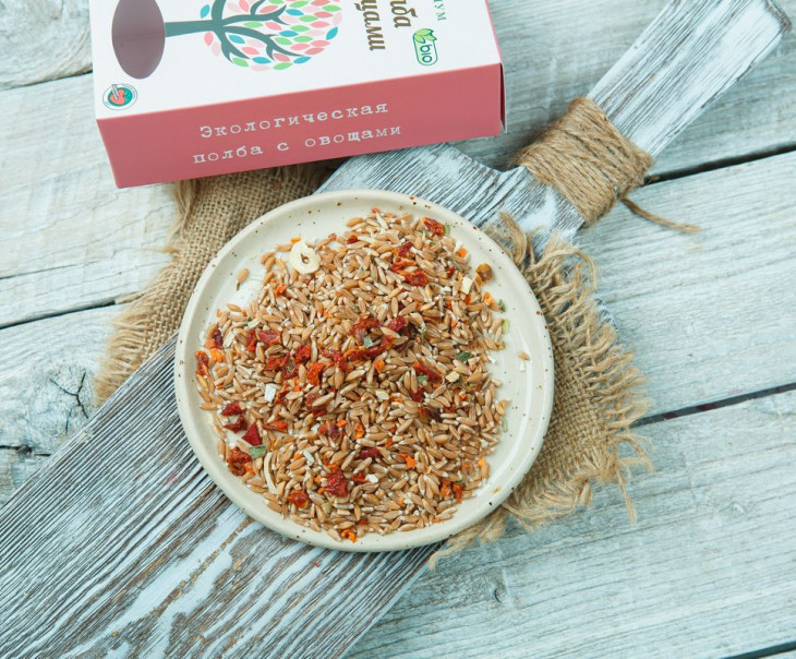 2046 Полба с томатами и базиликом Вкусляндия 