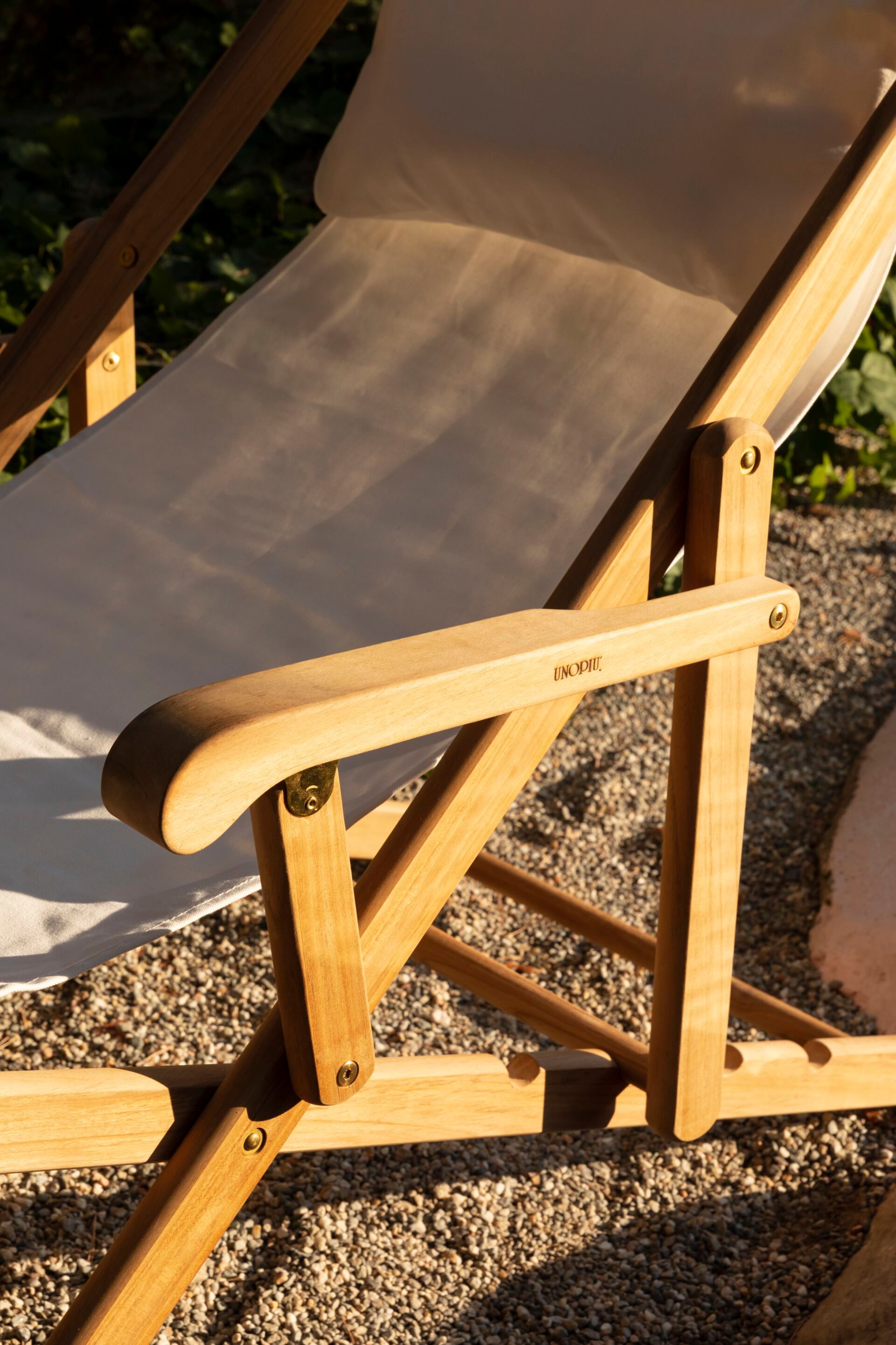 Складной стул из тикового дерева с подлокотниками Unopiù CLIO ARCH-00120686 - Вид №3