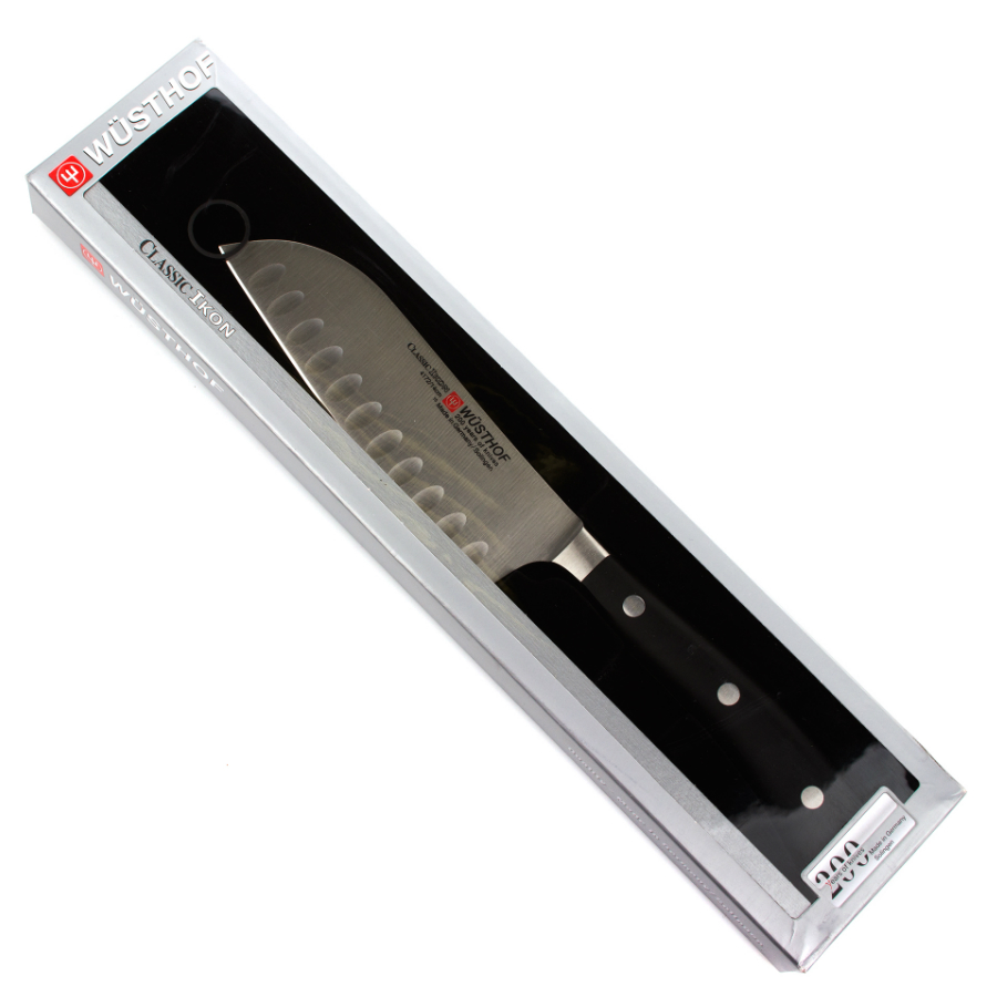 Нож кухонный Сантоку Classic Ikon с углублением на кромке, 14 см WUESTHOF W4172 - Вид №3