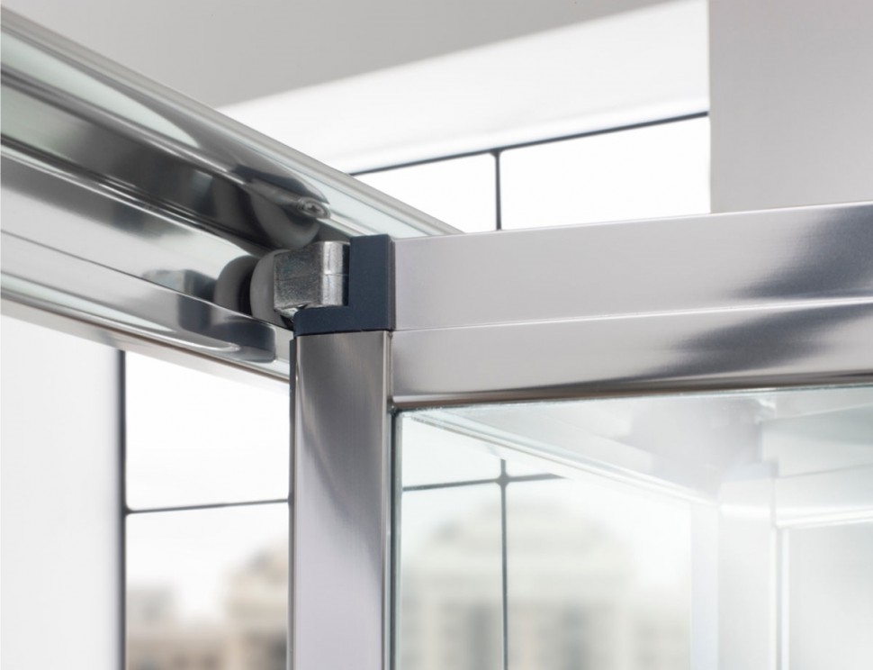 Дверь Bifold 1000mm c боковым экраном 1000mm Britton Burlington EBFSC1000, ESPSC1000  - Вид №4