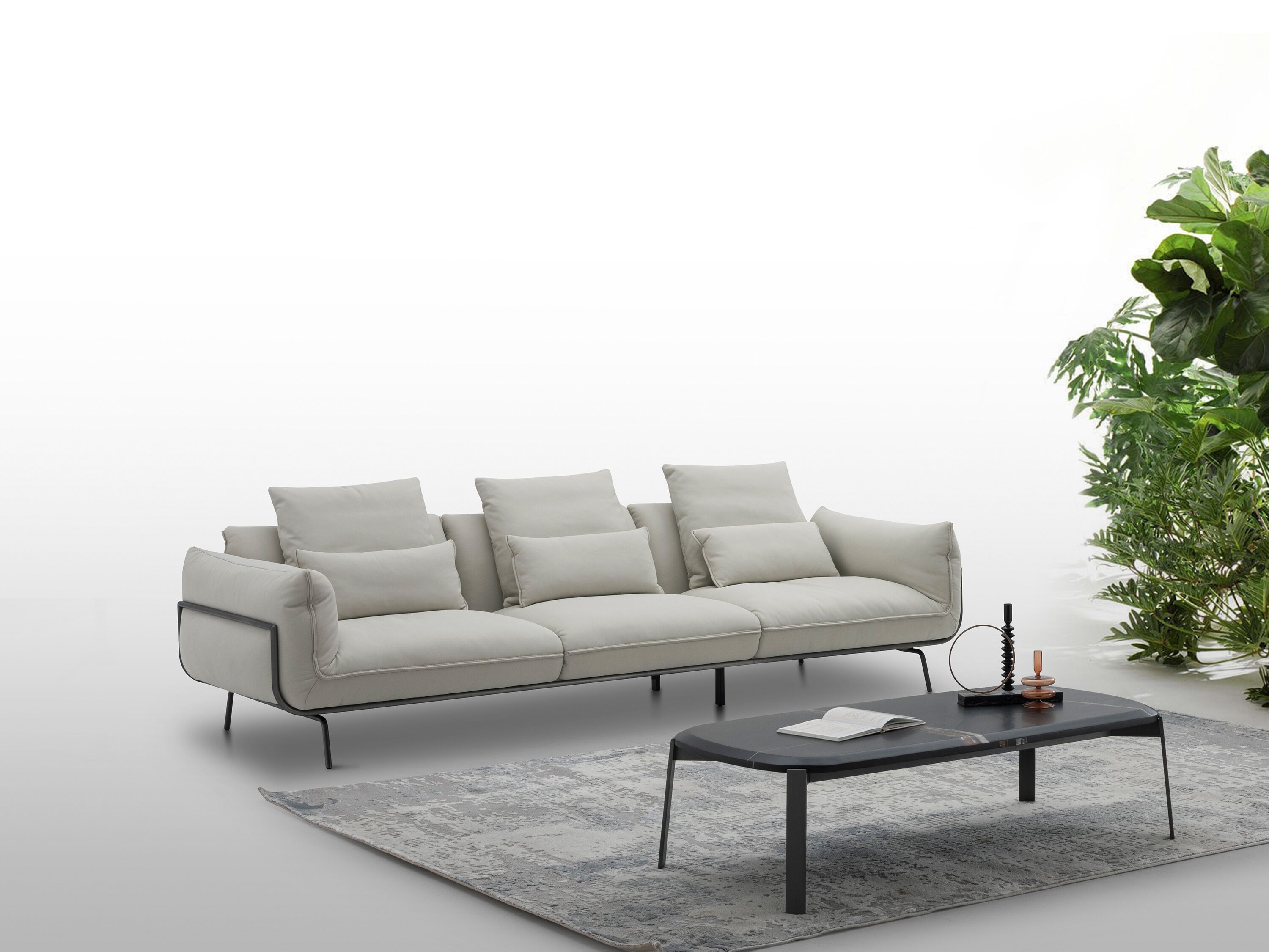 3-местный кожаный диван CAMPO DE' FIORI AURORA ARCH-00027555 - Вид №2