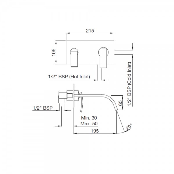 SIG-GDS-41233 Смеситель для раковины Artize Signac Золотая пыль  - Вид №1