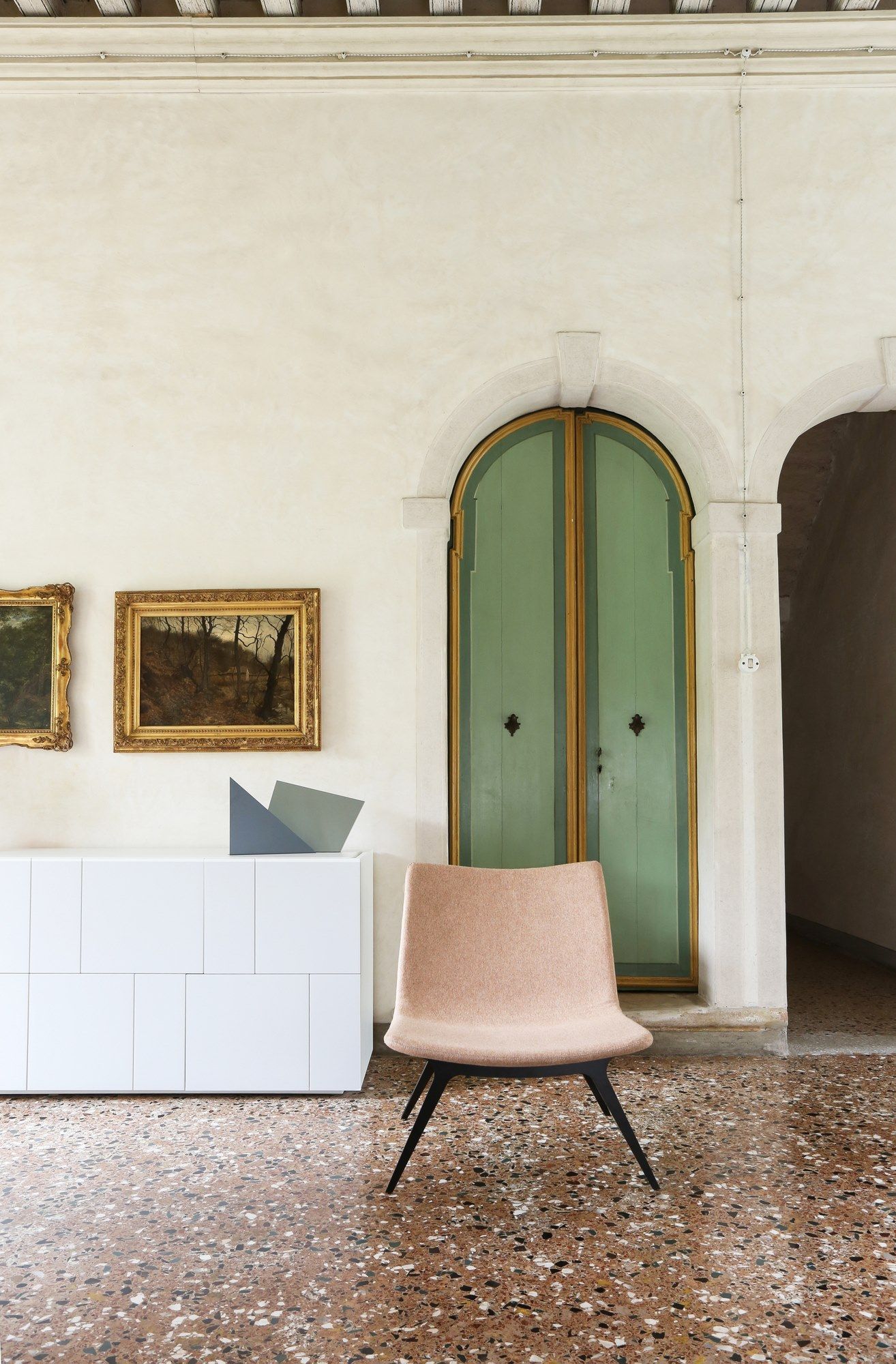 Тканевое кресло с 4 металлическими ножками SITIA SOTAI ARCH-00063641 - Вид №8