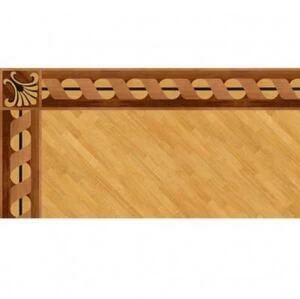 Художественный паркет Da Vinci Паркетный Бордюр 26-139 Орех Европейский (Грецкий) Селект (Гладкая) 1000х200 мм.