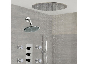 Латунный термостатический набор для душа с ручным душем