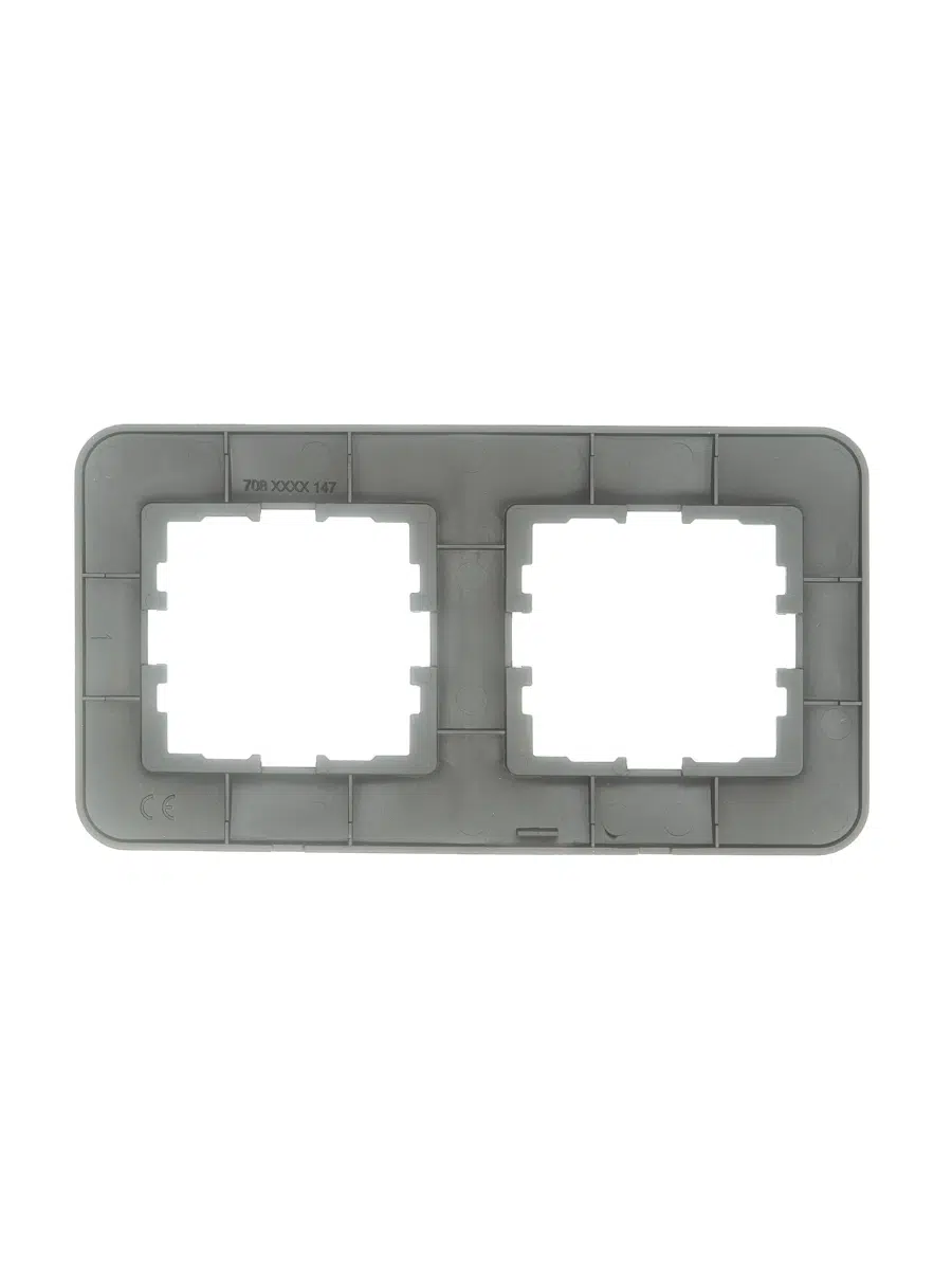 ASTI Рамка 2-ая горизонтальная б/вст платина LEZARD 7081-3500-147 - Вид №1