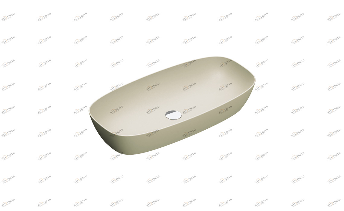 180APGRLXGS Накладная раковина на столешницу  овальная CERAMICA CATALANO Colori