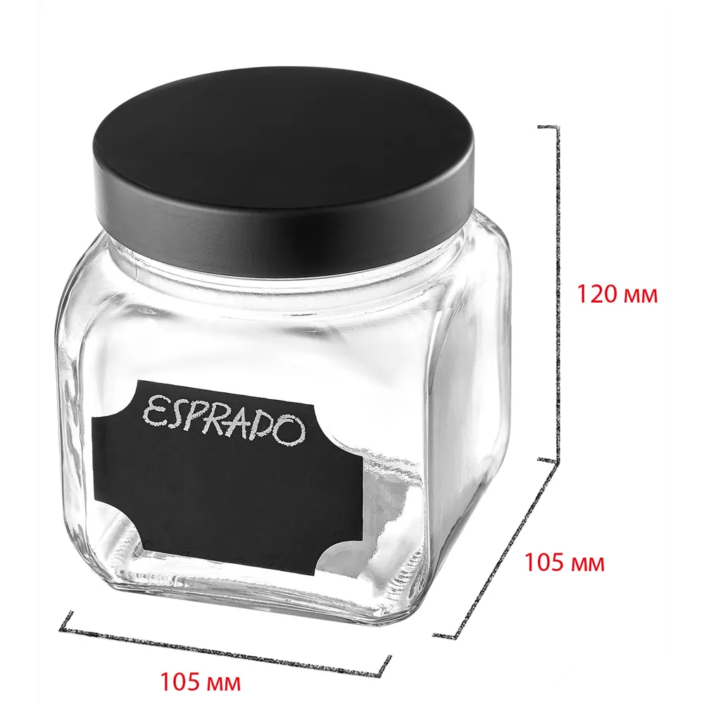 ESPRADO Стеклянная банка для сыпучих продуктов Honey 700 мл 85683678 STLM-0065223 - Вид №4