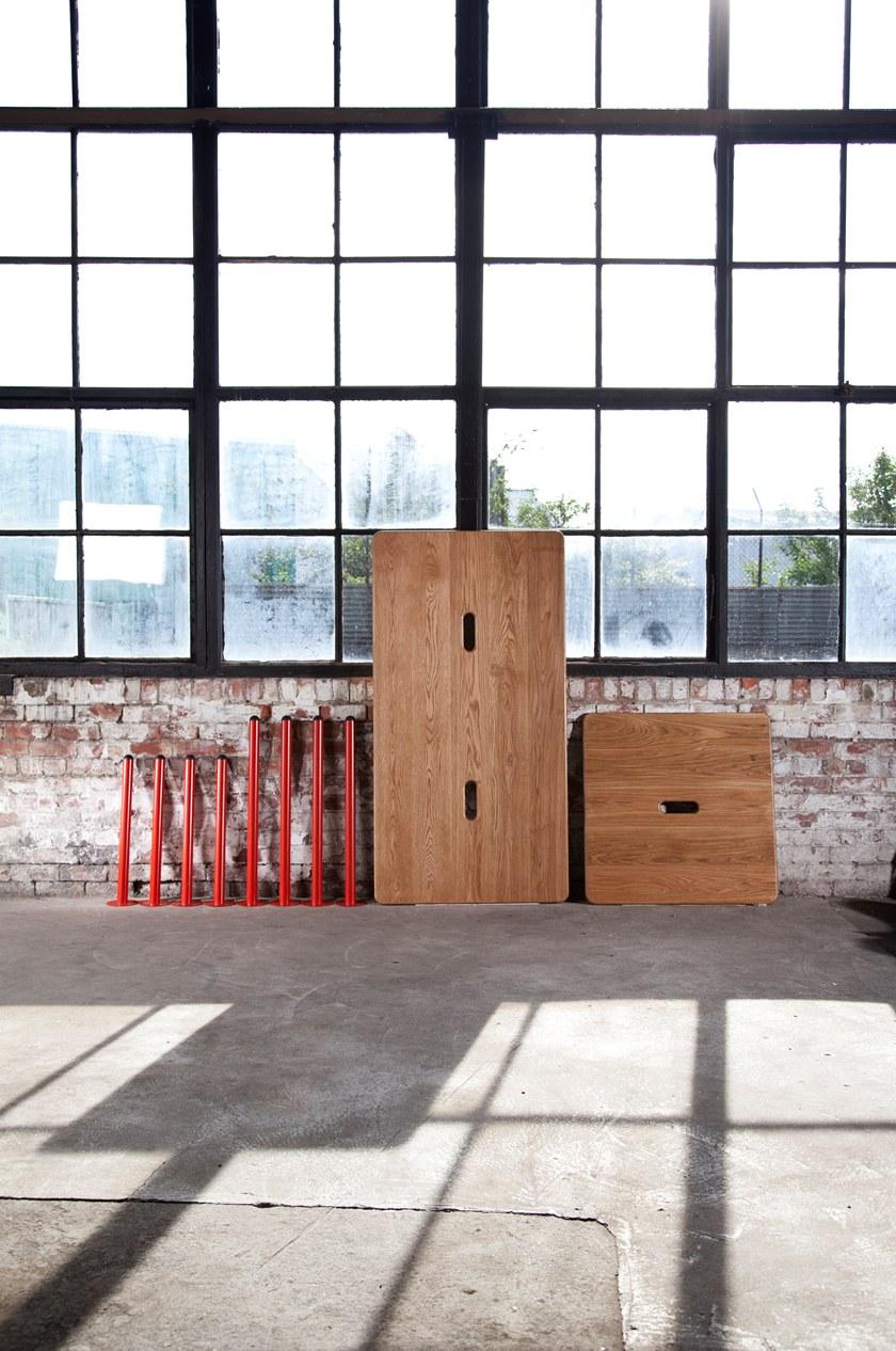 Deadgood Высокий квадратный стол из дуба Working girl Wg3st - Вид №3