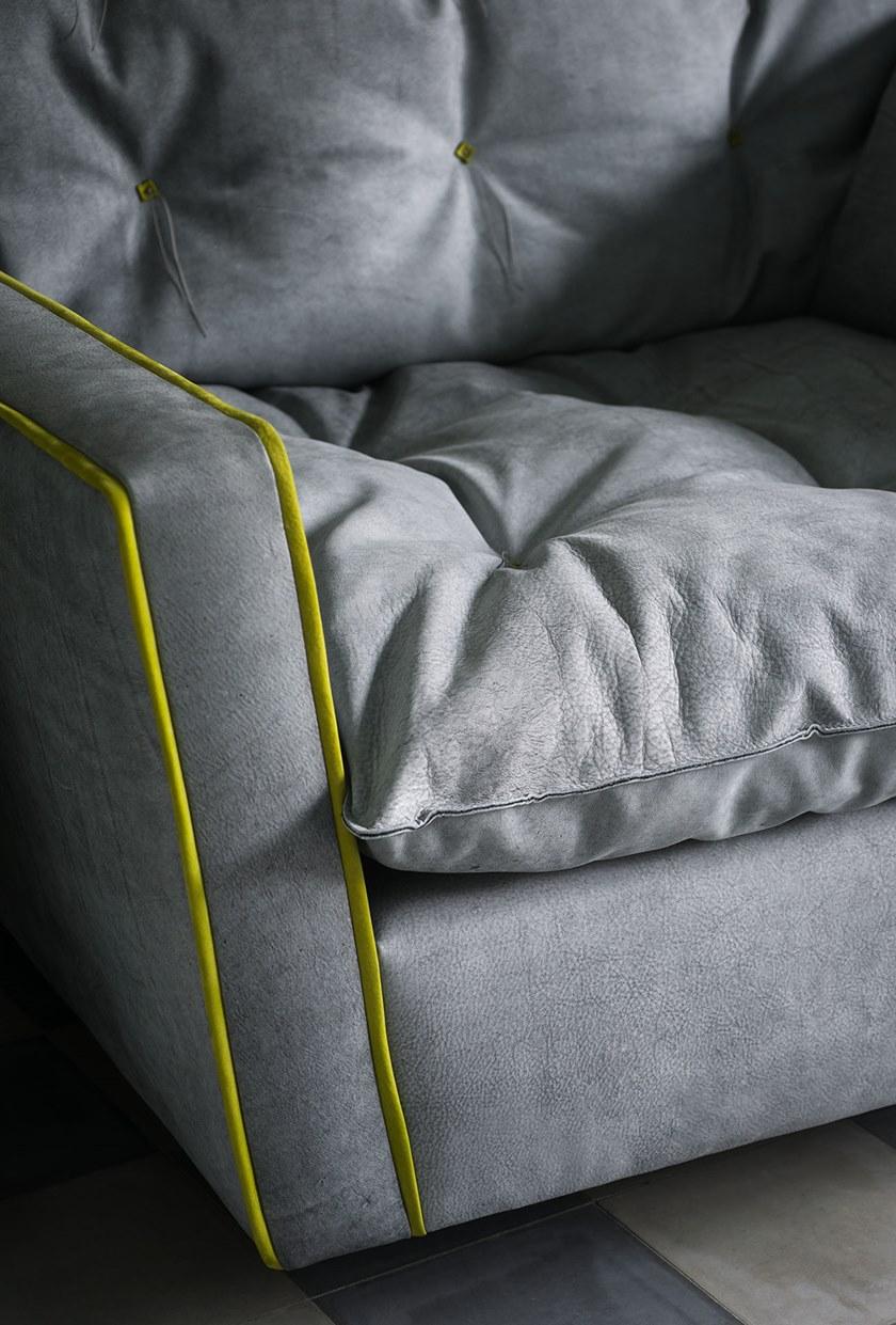 BAXTER Поворотное кожаное кресло с подлокотниками Sorrento sun-id-1422254 - Вид №3