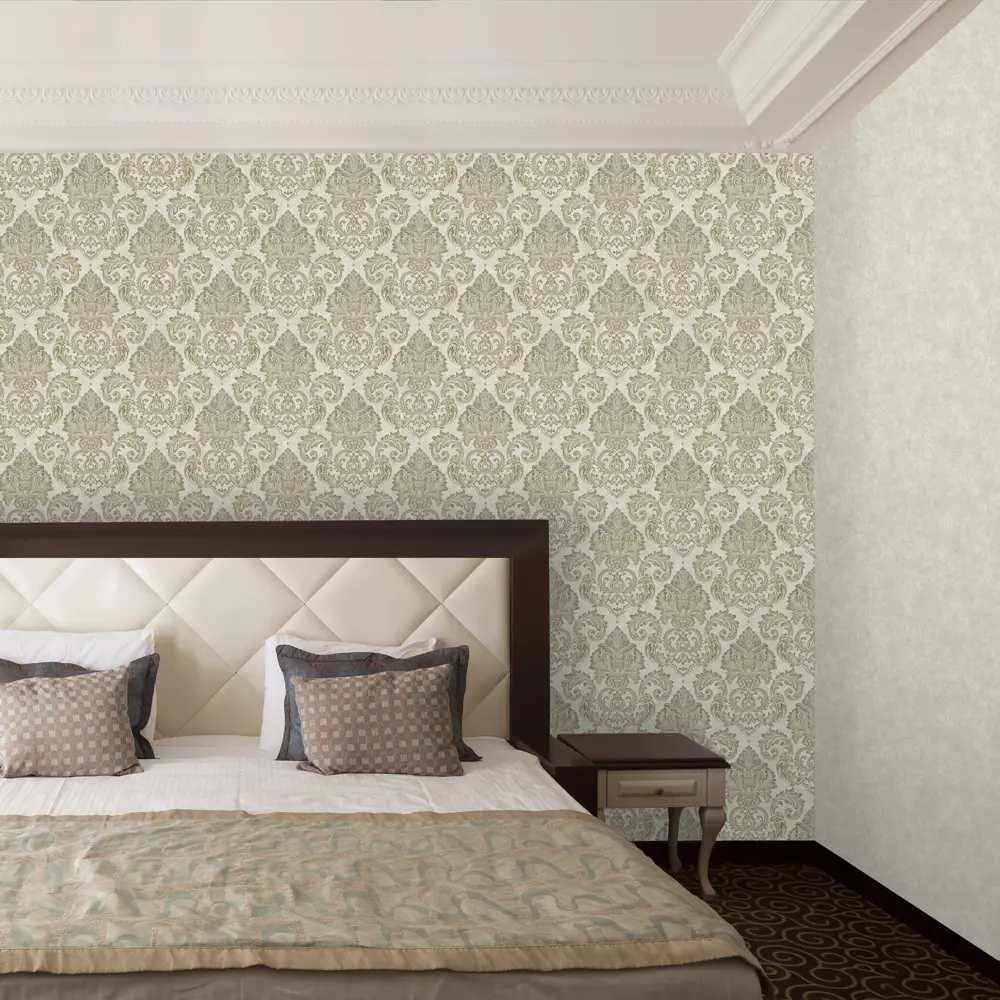 Обои флизелиновые Euro Decor Barocco бежевые 1.06 м 3700-4 81961340 STLM-2041901 - Вид №4