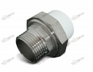 Муфта FV-PLAST с переходом на металл разьемная с НР 25х3/4" 237025