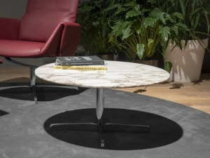 de Sede Круглый мраморный журнальный столик с основанием 4 звезды Ds-343