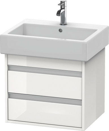 KT663604949 Ketho Тумбочка подвесная Графит матовый, декор Duravit - Вид №2