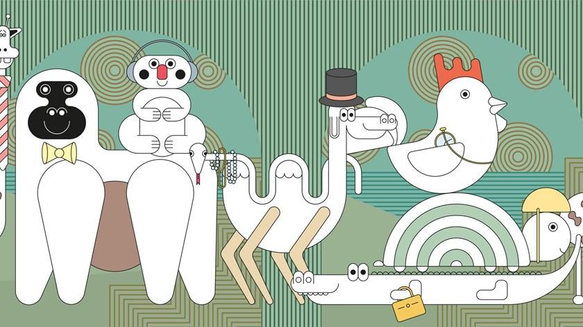 Baboon Поп-арт моющиеся обои Pattern sun-id-1484049 - Вид №3