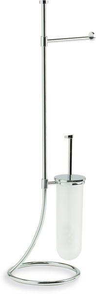 573(08) Stil Haus Venus, бумагодержатель + ерш стеклянный, цвет хром