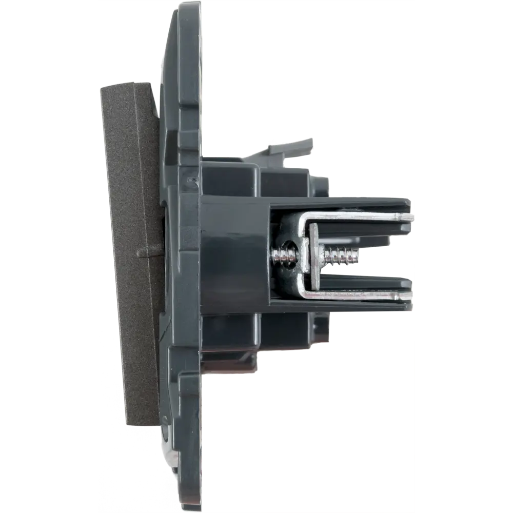 Выключатель одноклавишный - Legrand Structura - 10А 250В безвинтовые зажимы - магнезиум STLM-2120335 - Вид №3