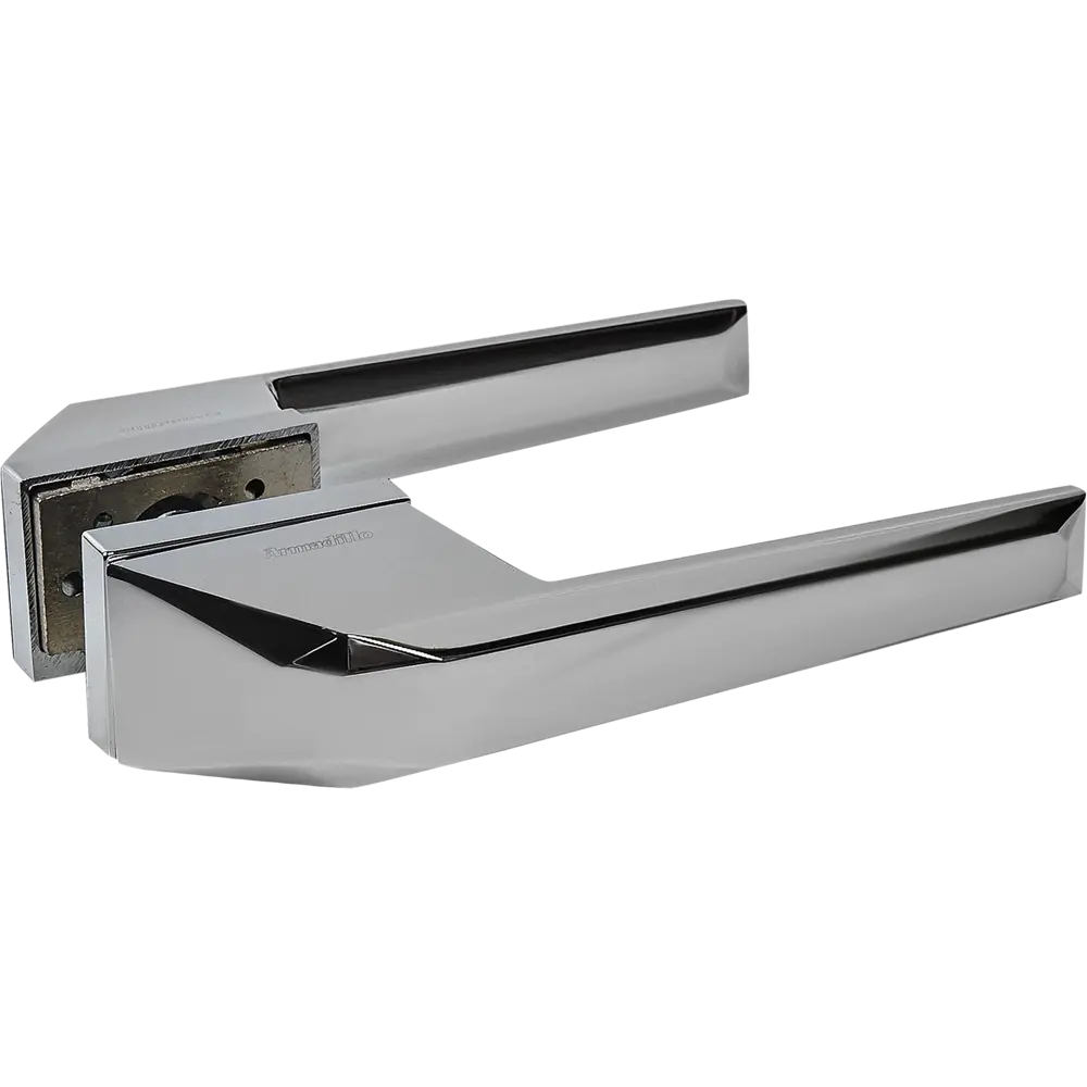 Ручка дверная Armadillo Stone UCS без запирания ЦАМ гальваническое покрытие цвет хром STLM-2078385