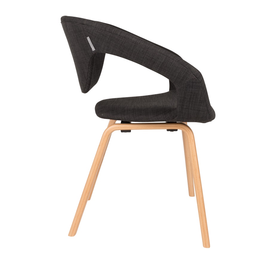 Кресло Flexback темно-серое с бежевым основанием Zuiver 1200096 - Вид №6