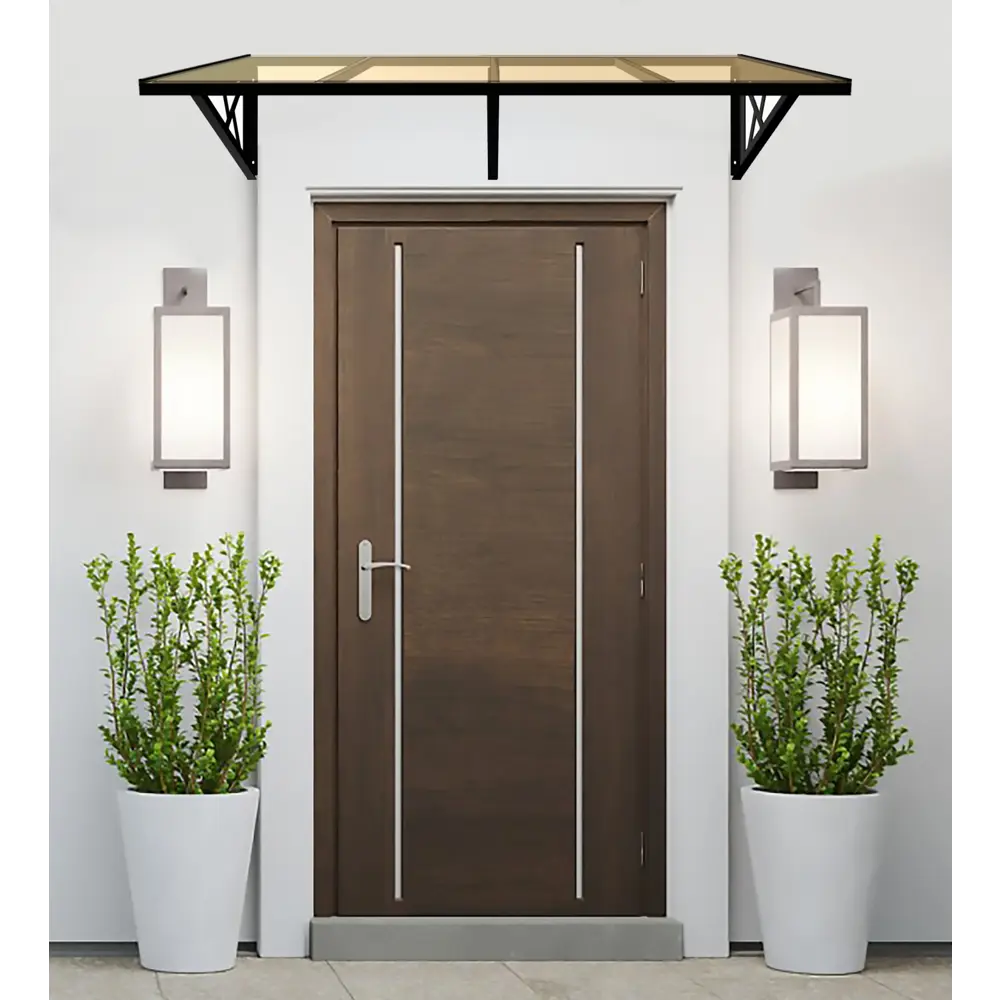 Козырек YS1150 железо 115x80x30 мм коричневый Santreyd STLM-2151404 - Вид №2