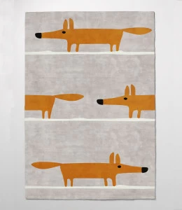 Ковер детский Fox-GreyBege 140х200 серый RUGBERRY FOX 326115 Бежевый