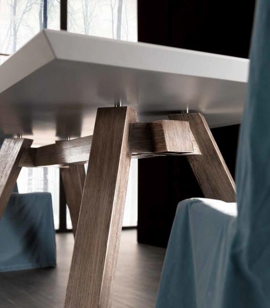 CorteZari Прямоугольный деревянный стол Zoe gold 253-rv - Вид №2