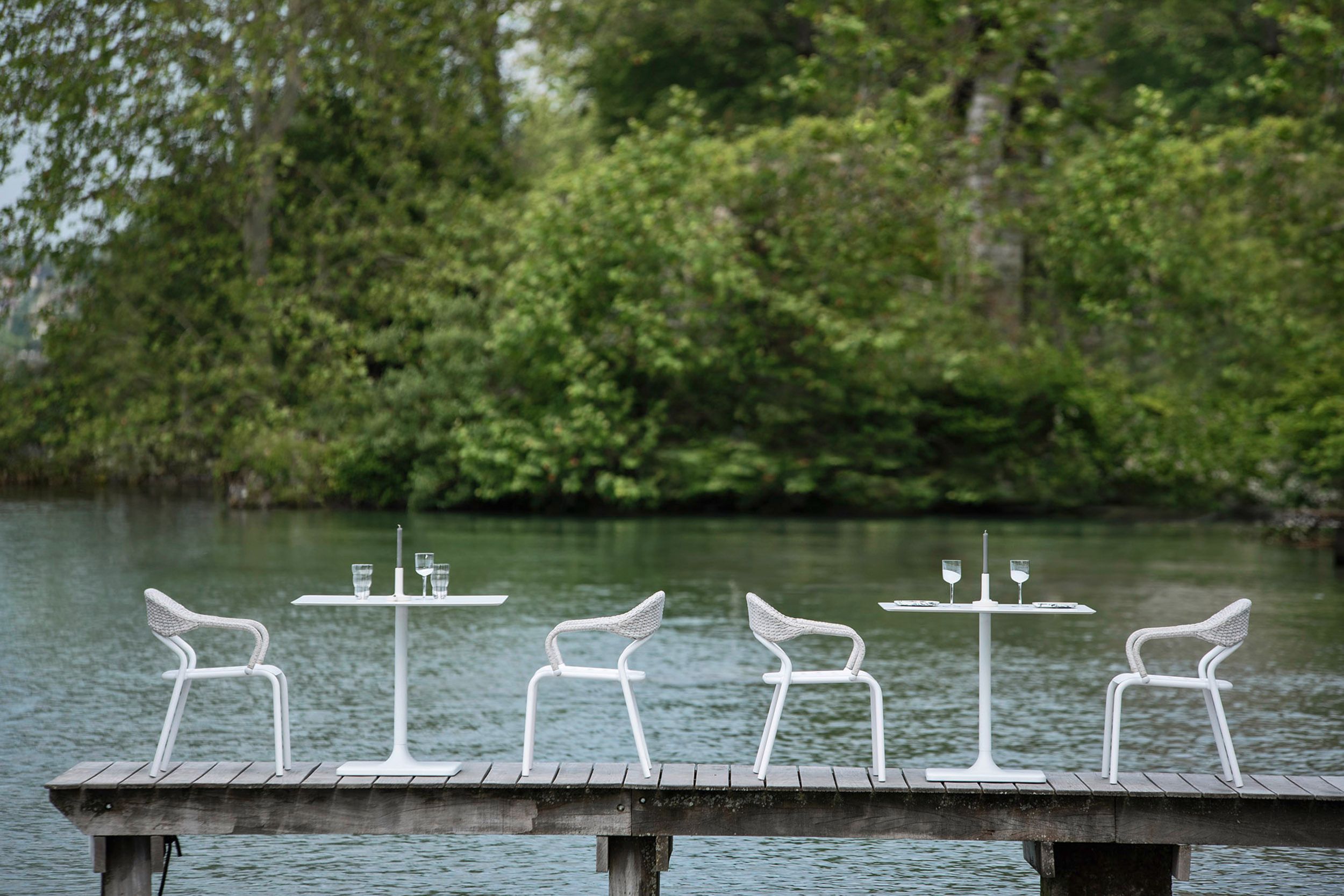 Алюминиевый штабелируемый стул с подлокотниками Varaschin Носс ARCH-00062000 - Вид №9