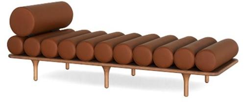 Tacchini Кожаная кушетка Five to nine sun-id-1426158 - Вид №2