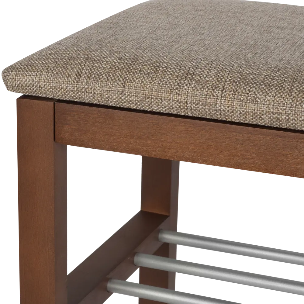 Банкетка Sheffilton SHT-B2-2 67x49 см дерево/металл цвет коричневый STLM-2179274 - Вид №1