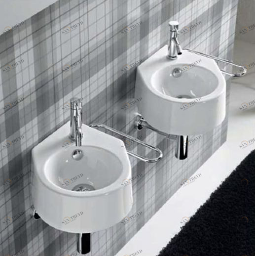 43166 Подвесная раковина настенная овальная Ceramica Hidra PLUVIA белая