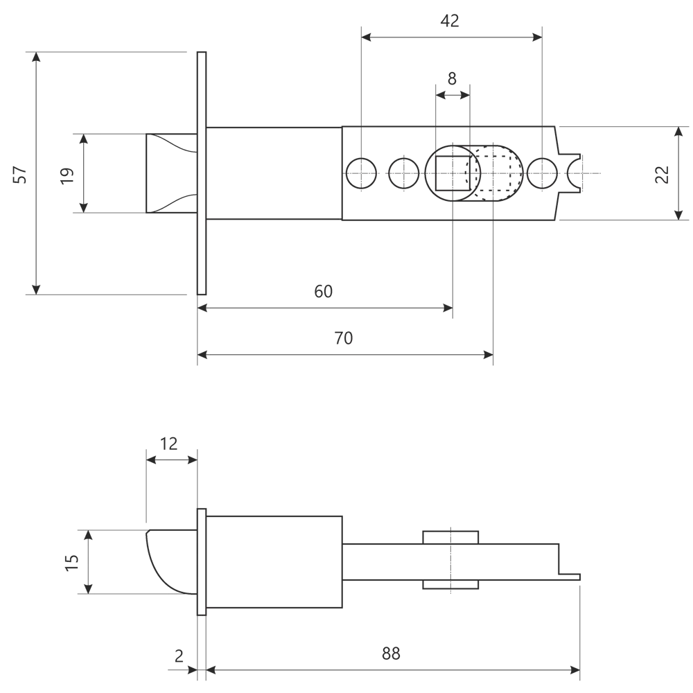 ARMEX Ручка-кноб с фиксатором черная матовая 6072-01-BLM 85088979 STLM-0058601 - Вид №5