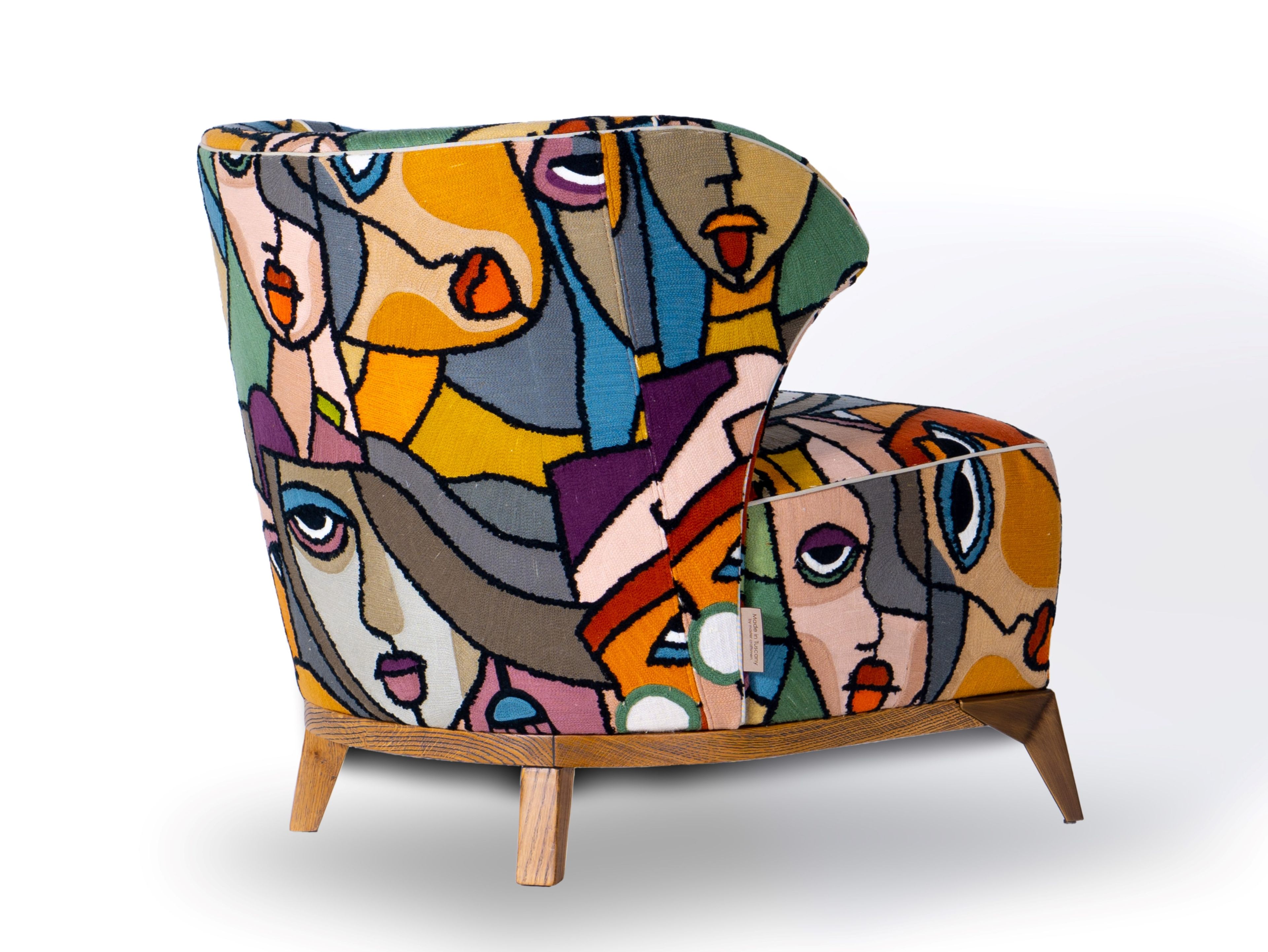 Тканевое кресло с подлокотниками Mantellassi 1926 Agostina ARCH-00022394 - Вид №3