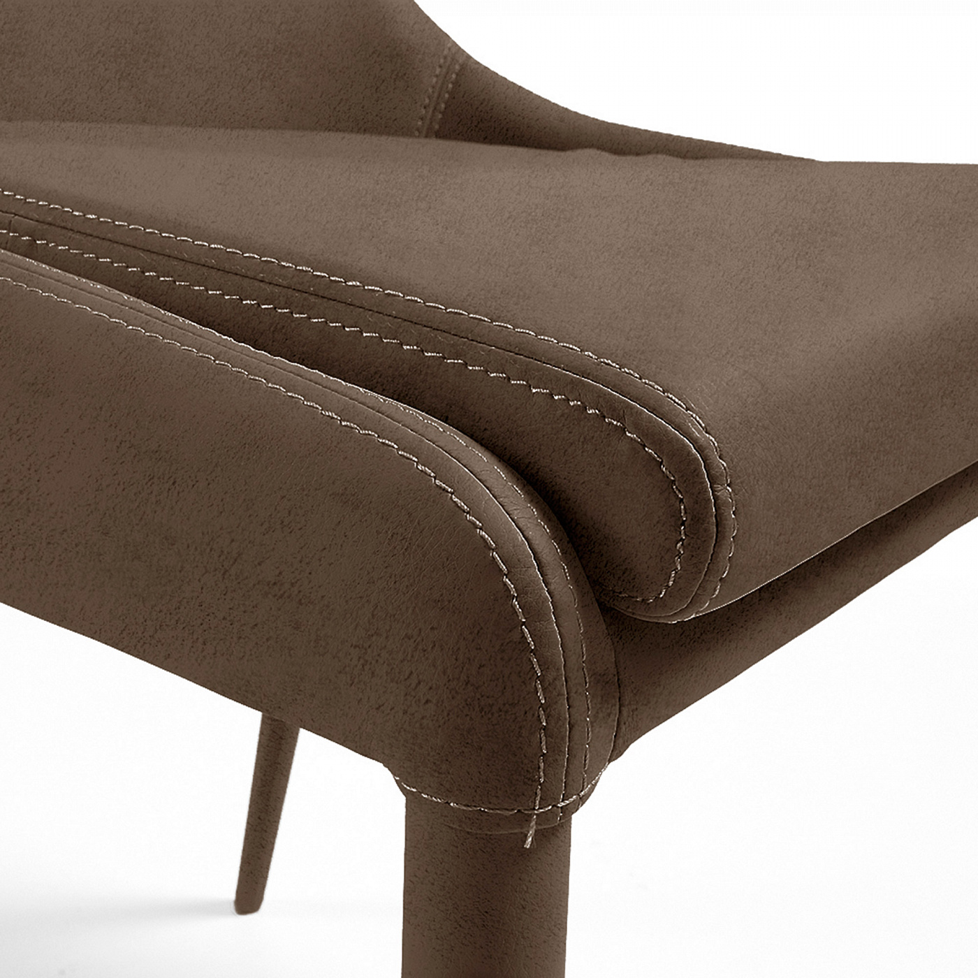 056555 DANT стул FR Eco-Nobuck Темно-коричневый C626FREN09 La Forma Dant  - Вид №5