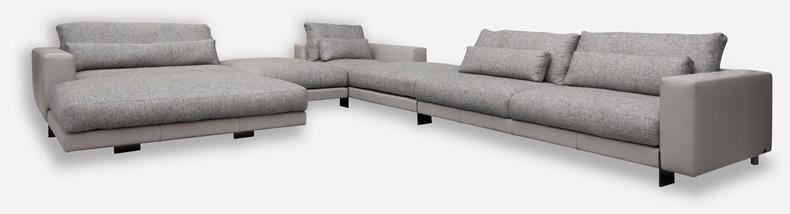 MORADA Диван из ткани с шезлонгом Divo Divo sec - Вид №2