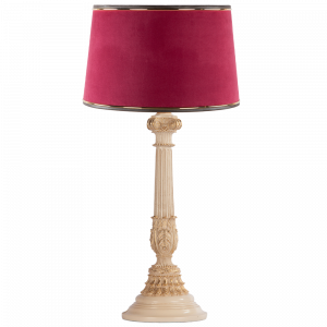 32022,34057 Настольная лампа Колонна Испанская Айвори Тюссо Амарант BOGACHO