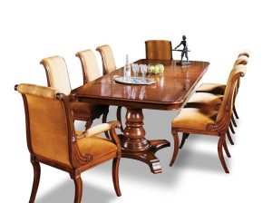 Деревянный прямоугольный выдвижной стол