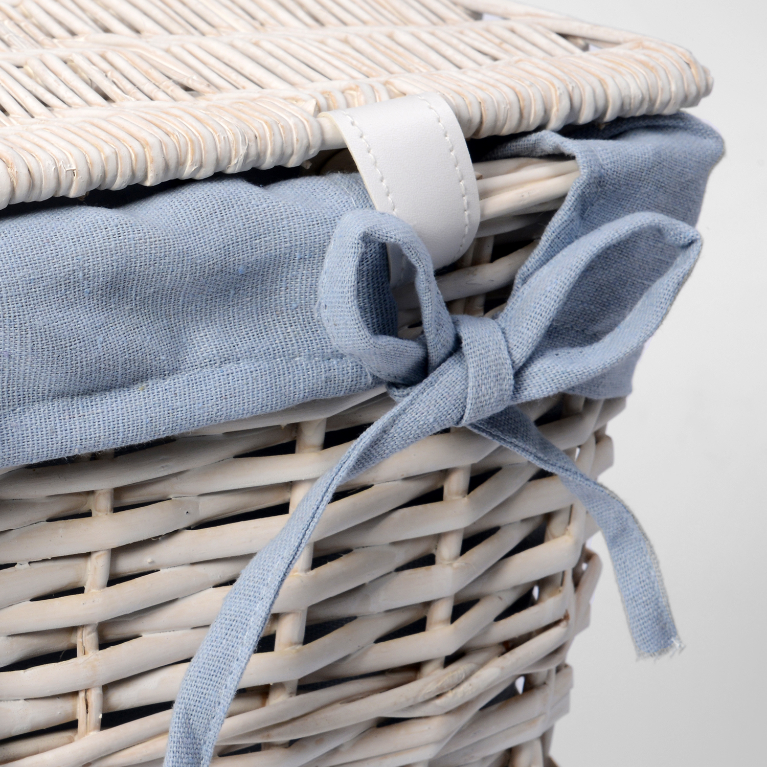 WB-450-M Lippe Плетеная корзина для белья с крышкой WasserKRAFT  - Вид №2