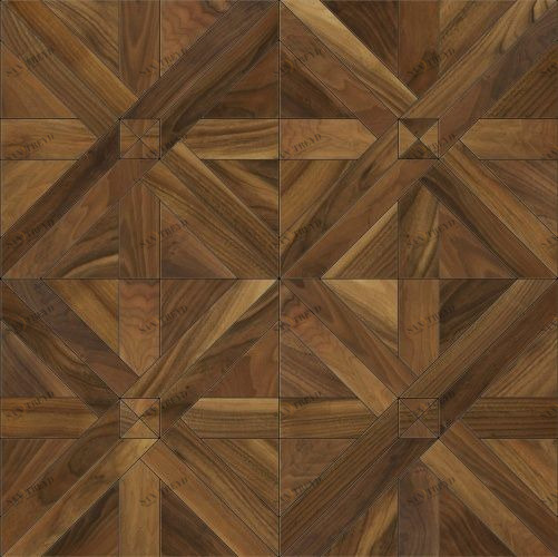Модульный паркет Da Vinci Инженерный модульный паркет из ореха Марго Орех Европейский (Грецкий) Натур (Гладкая) 614х614 мм 2600600109